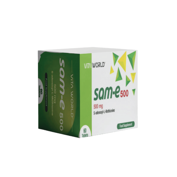 VITA WORLD SAM-E 500 MG 60 TABLET (S-Adenozil Metiyonin)